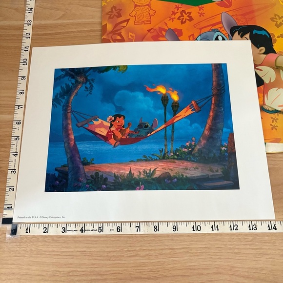 LILO & STITCH Set of 4 Lithograph Disney Store - Picture 9 of 10